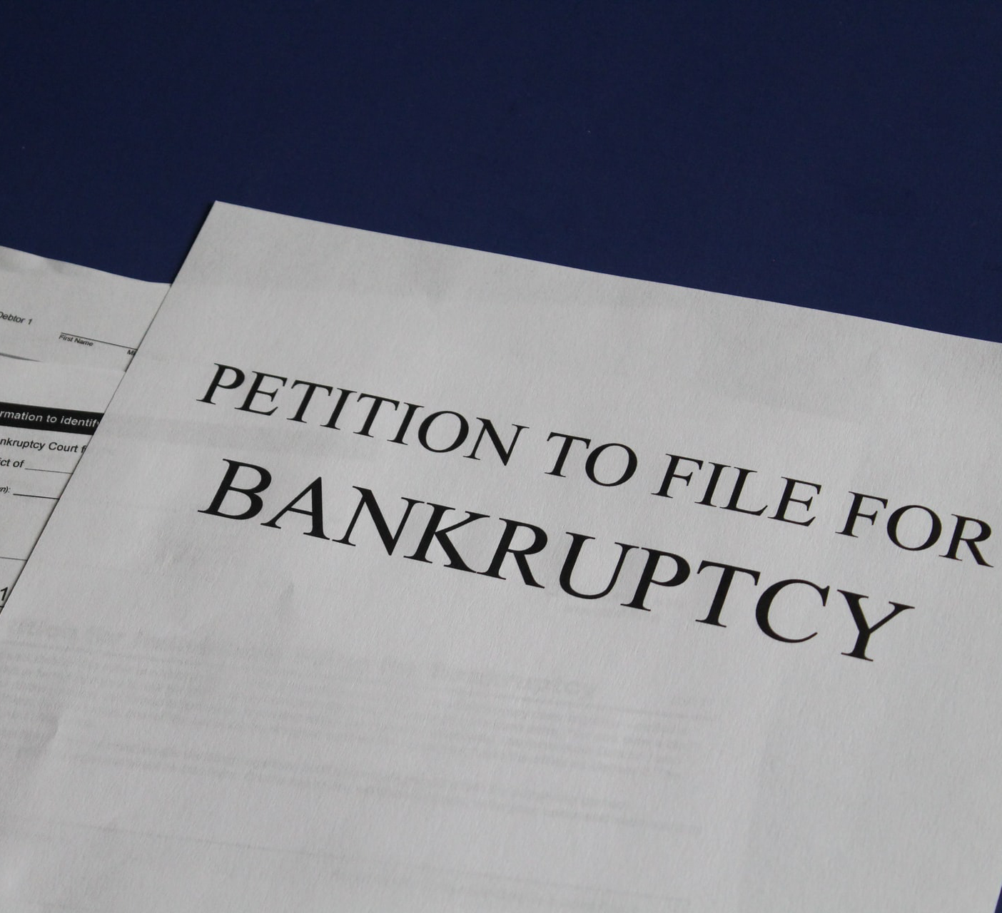 Petition to File for Bankruptcy